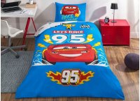 Постельное белье ранфорс TAC - Disney Cars Lets Race (Turkey), подростковый